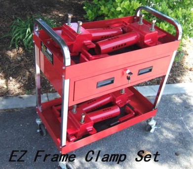 EZ Frame Clamp Setup With Mobile Cart