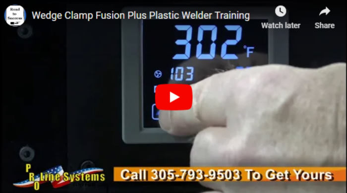 Fusion Plus plastic welder by Wedge Clamp