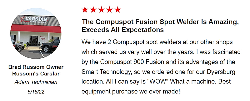 Russom's Carstar 900 Fusion Spot Welder Testimonial
