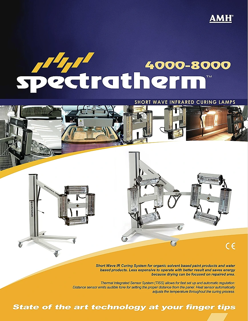 Spectratherm Heat Lamps from AMH Canada Spectratek 4000SD & 8000SD Infrared paint Curing Lamps
