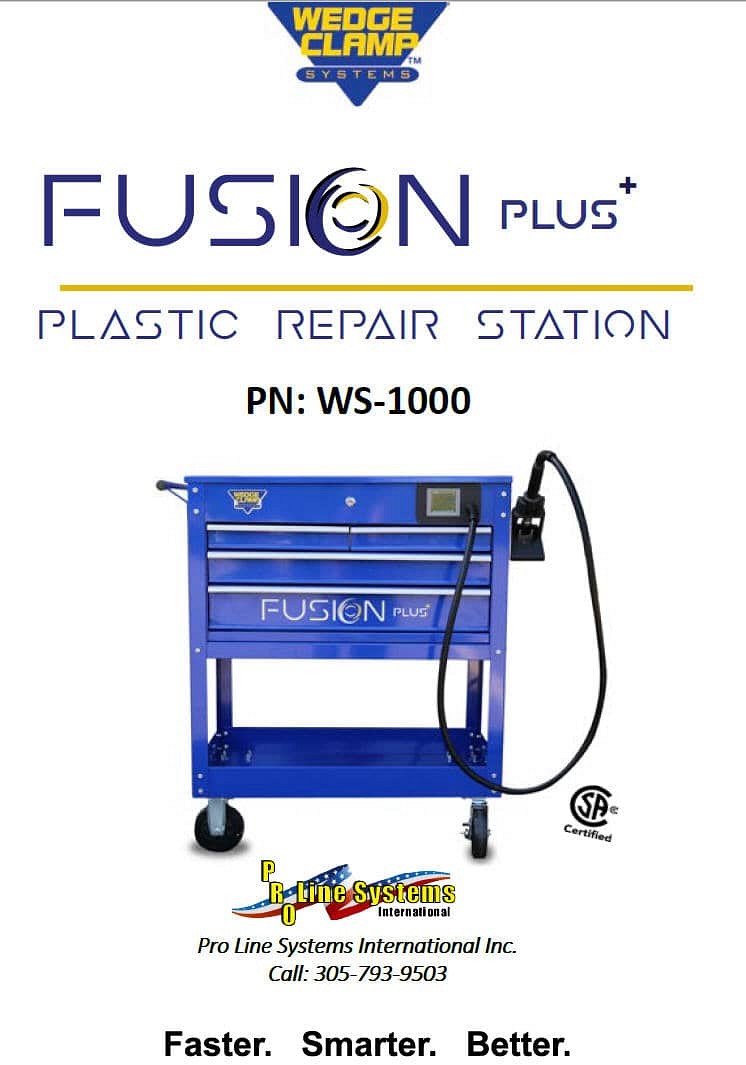 wedge clamp systems Fusion Plus plastic repair station